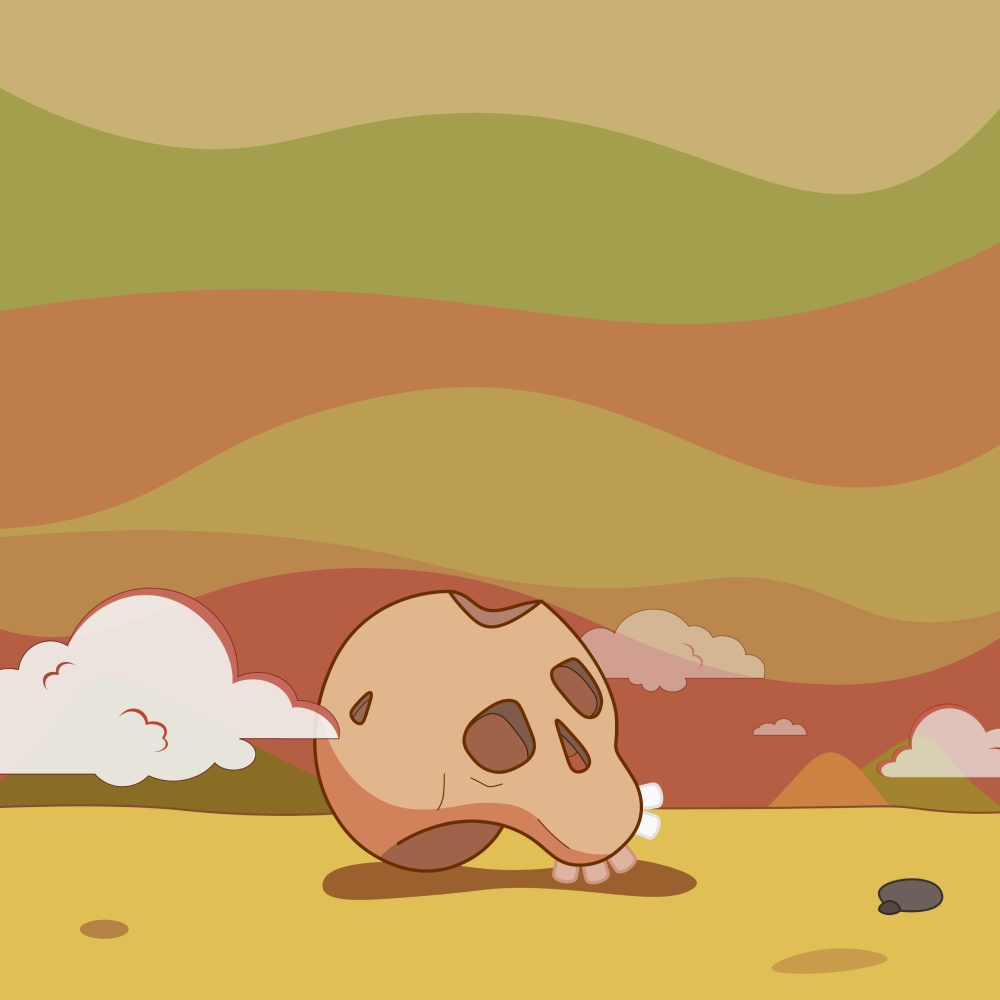 Example of Desert Skull and Skies