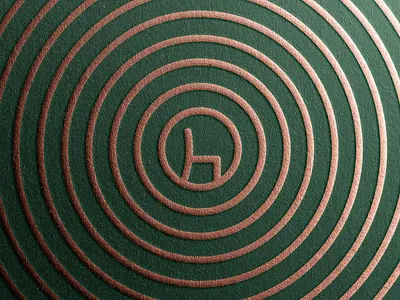 Tree Ring Pattern for Chair-makers Visual Identity branding chair chairmaker pattern symbol tree ring visual identity wood