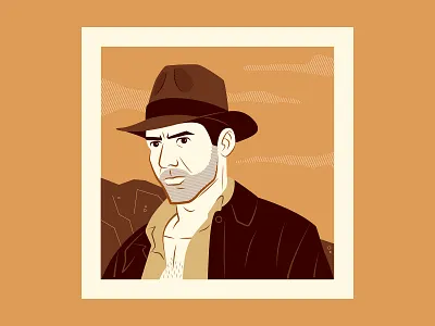 The Adventurers, part 1 character design harrison ford illustration indiana jones