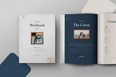 Course Workbook 3d animation branding catalog clean design graphic design illustration indesign logo magazine motion graphics online print printable template webinar workbook