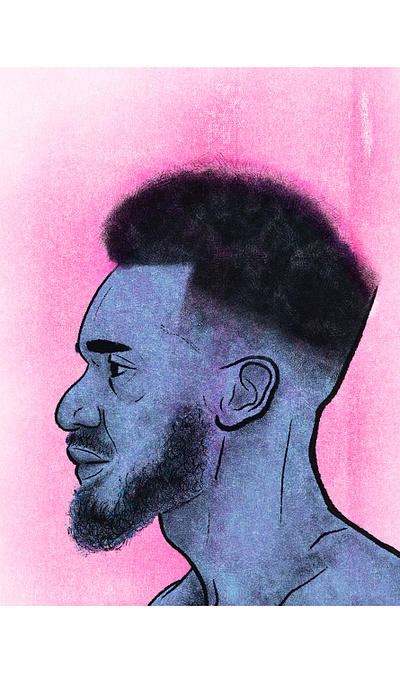 Riso Test adobe fresco digital art drawing fresco illustration portrait print riso riso print risograph