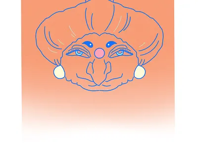 Yubaba line drawing anime design ghibli graphic design illustration line drawing