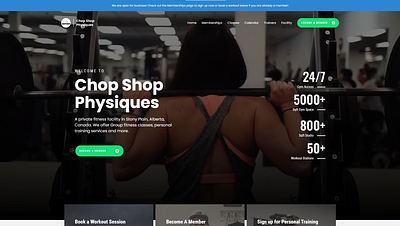 Dark Theme Gym Website branding dark design fitness green gym sports theme ui web design website