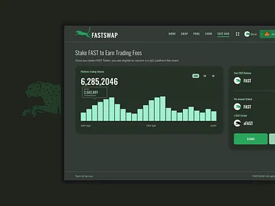 FastSwap Dex / Etherum blockchain defi dex ux webapp