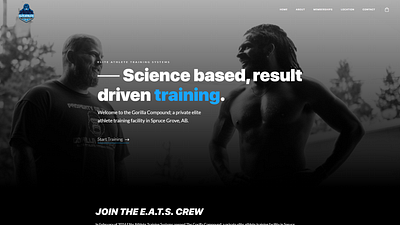 Training Gym Website brand branding dark design fitness grey gym sports ui web design website