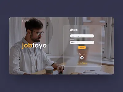 Jobfoyo — job search service app dribbble interface ui ux web webdesign