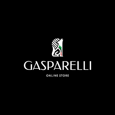 Gasparelli Online Store black brand branding clothes clothing design golden ratio graphic design illustration italy logo logotype moon online store symbol t shirt vector withe wolf