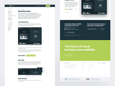 Documentation VST Plug-In clean design docs documentation flat kalman landing layout light magyari page plugin vst web