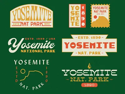 Yosemite National Park - Flash Sheet badge design branding design flash flash sheet illustration modern badge monogram national park nature typeography typetopia typography vector badge vintage vintage design yosemite