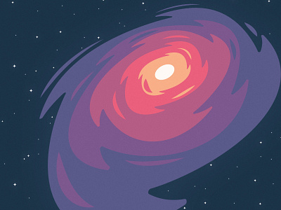 Una galaxia muy lejana flat galaxia galaxy illustration scifi universe universo vector