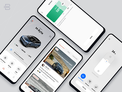 Byton App app gui icon ios ui vehicle