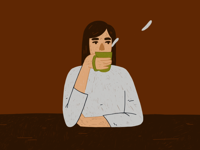 Coffee 2d animation animation cel animation coffee illustration illustrator motion graphics photoshop