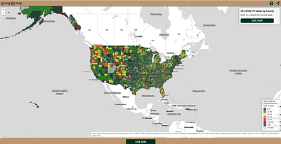 Giving Map branding data visualization design logo ui ux web design