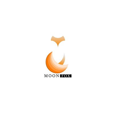 Moon Fox illustration logo design branding design fox graphic design illustration logo moon vector