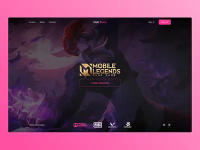 Top up game - Landing Page app design exploration landing page ui ui ux ux