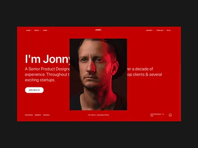 Jonny Template marketplace portfolio template webflow webflow template