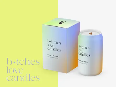 B*tches Love Candles Packaging adobe adobe illustrator adobe photoshop box design brand identity candle brand candle label candle packaging cosmetics label design logo luxury organic package design packaging design skincare visual identity