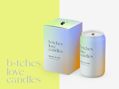 B*tches Love Candles Packaging adobe adobe illustrator adobe photoshop box design brand identity candle brand candle label candle packaging cosmetics label design logo luxury organic package design packaging design skincare visual identity