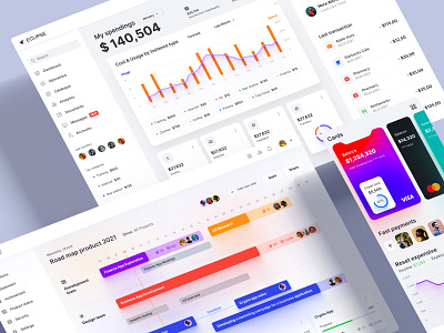 Eclipse UI KIT analytics animation chart coin corporate crypto dashboard dataviz design desktop dev illustration infographic it saas statistic tech template traking ui