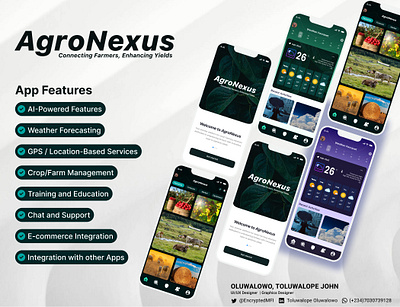 AgroNexux - Agrotech app agrotech app design figma mobile app spash screen ui uiux