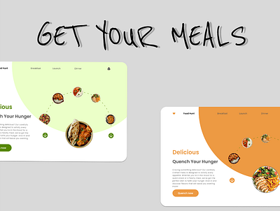 A MEAL branding graphic design mobile design ui ux web design