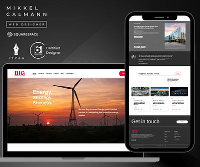 Big Horizon Energy - Squarespace Website Design css squarespace web design website website design