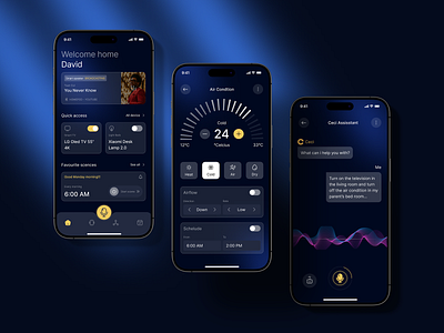 Smart Home APP | UI Mobile App Design creative dark mode design systems interfacedesign mobile app mobile ui smart home app smarttechnology techinnovation ui ux design ui design user research uxdesign