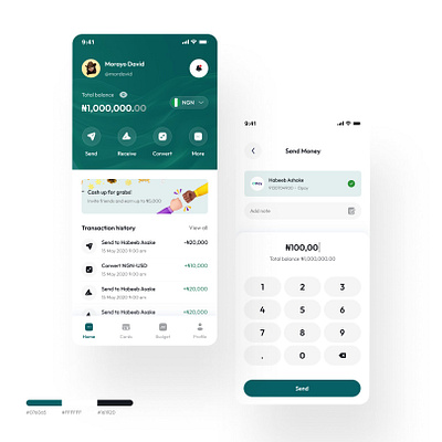 Fintech mobile app screens fintech mobile app ui uiux uiux design ux