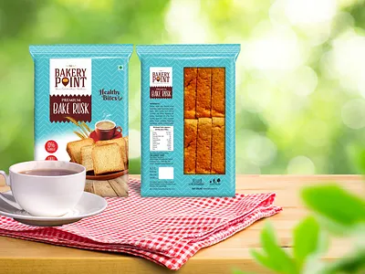 Bakery Point - Rusk Packaging Design branding brandingagency creative design food graphic design illustration packaging