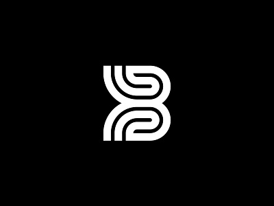 UNUSED CONCEPTS 14 b b letter badge biometric branding fingerprint logo mark monochrome monogram wordmark