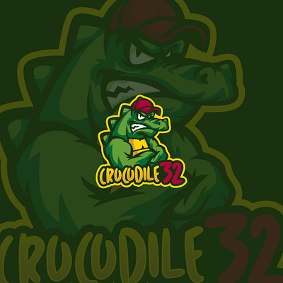 Crocodile32 Esports logo branding design esportlogo esports esports mascot esportslogo gamers graphic design illustration logo mascot character