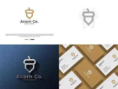 Acorn Co. awesome branding creativelogo dailylogodesign design designer designinspiration graphic design illustration illustrator logo logodesign ui