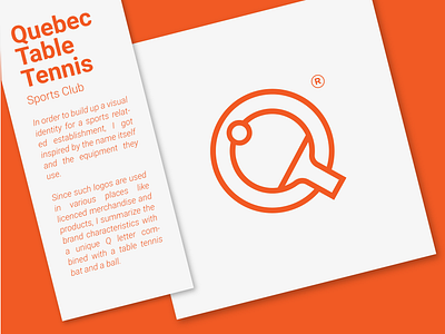 Quebec Table Tennis Club branding design illustration letter q lettermark logo logo design q table tennis tennis tennis logo vector