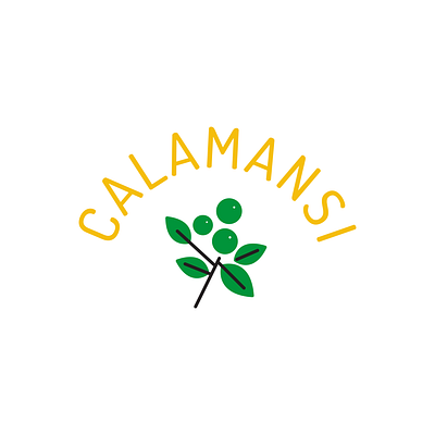 Calamansi branding cafe calamansi design fresh fruit green illustration juice logo press typography vector yellow