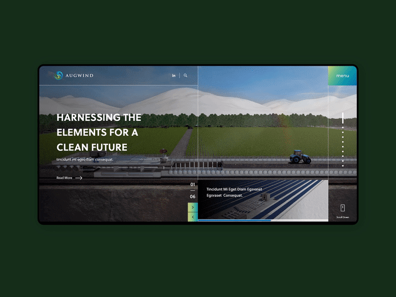 Augwind energy graphic design prototype typography uidesign ux
