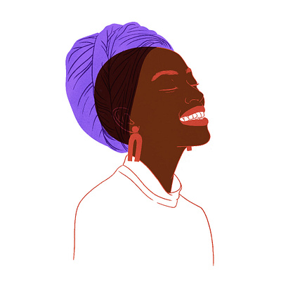 Headwrap business illustration design digital art digital illustration illustration minimalist pen and ink portrait