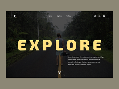 Nature photography website design heavy typefaces landing page nature ui ux web webdesign