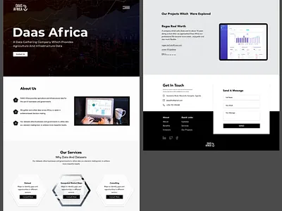 Daas Africa Website (Dataset Company) branding design typography ui ux web website