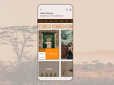13 Daily UI. Online store app app branding button design figma graphic design illustration inspiration logo minimalism neumorphic onlinestore ui ux
