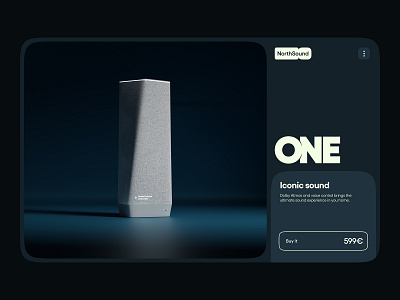 ONE by NorthSound - Product Page 3d blender blender3d branding cycles design logo ui