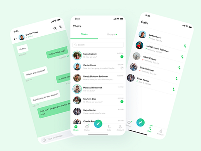 Messenger App app design messenger messenger app mobile app ui uidesign uiux ux