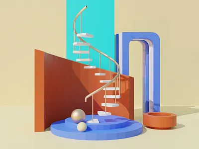 Ladder to Heaven 3d design web