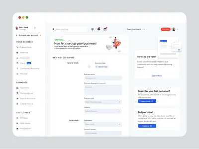 Crypto Merchant Dashboard animation crypto dashboard lightmode mobile uidesign ux uxdesign web