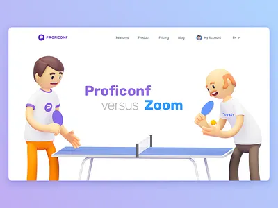 Hero image for landing page 3d blender cartoon character design illustration ui