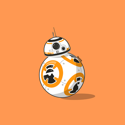 bb8 droid illustrartion graphic design illustration vector