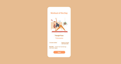 Workout of the Day dailyui dailyui062 dailyuichallenge design figmadesign ui ui design uidesign