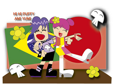 HI HI Puffy Ami Yumi illustration