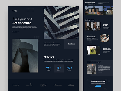 #Exploration - Architec Web Design Concept clean concept dailyuichallenge design figma layout minimal product design ui ui design ux web design website white