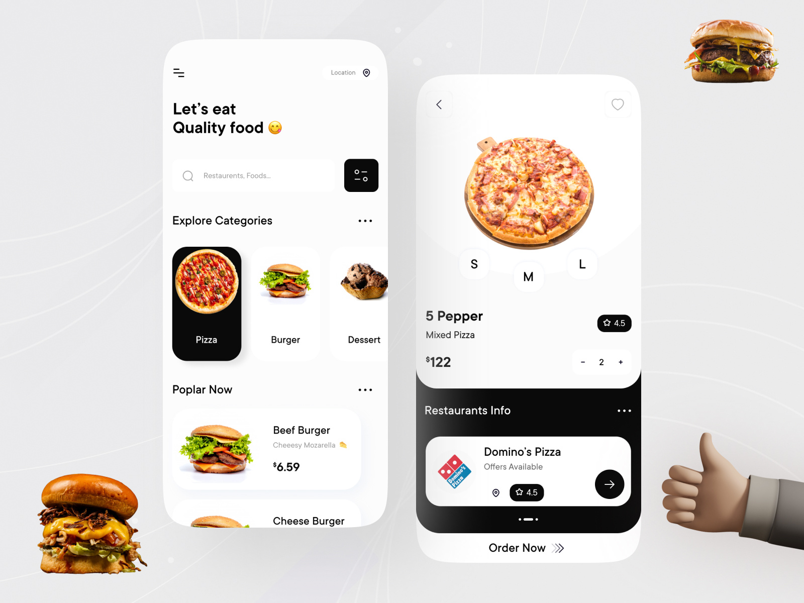 Example of Minimal Mobile App Design Service
