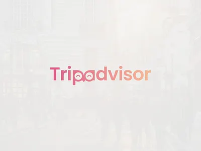 Tripadvisor Logo Redesign Concept clean colorful logo logo design minimal new concept redesign tripadvisor